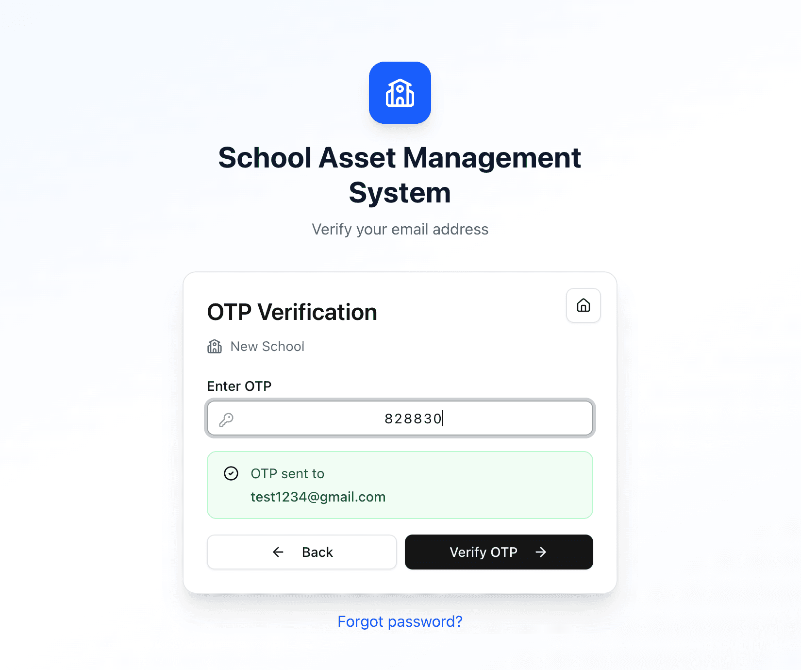 Step 3 — set a secure password